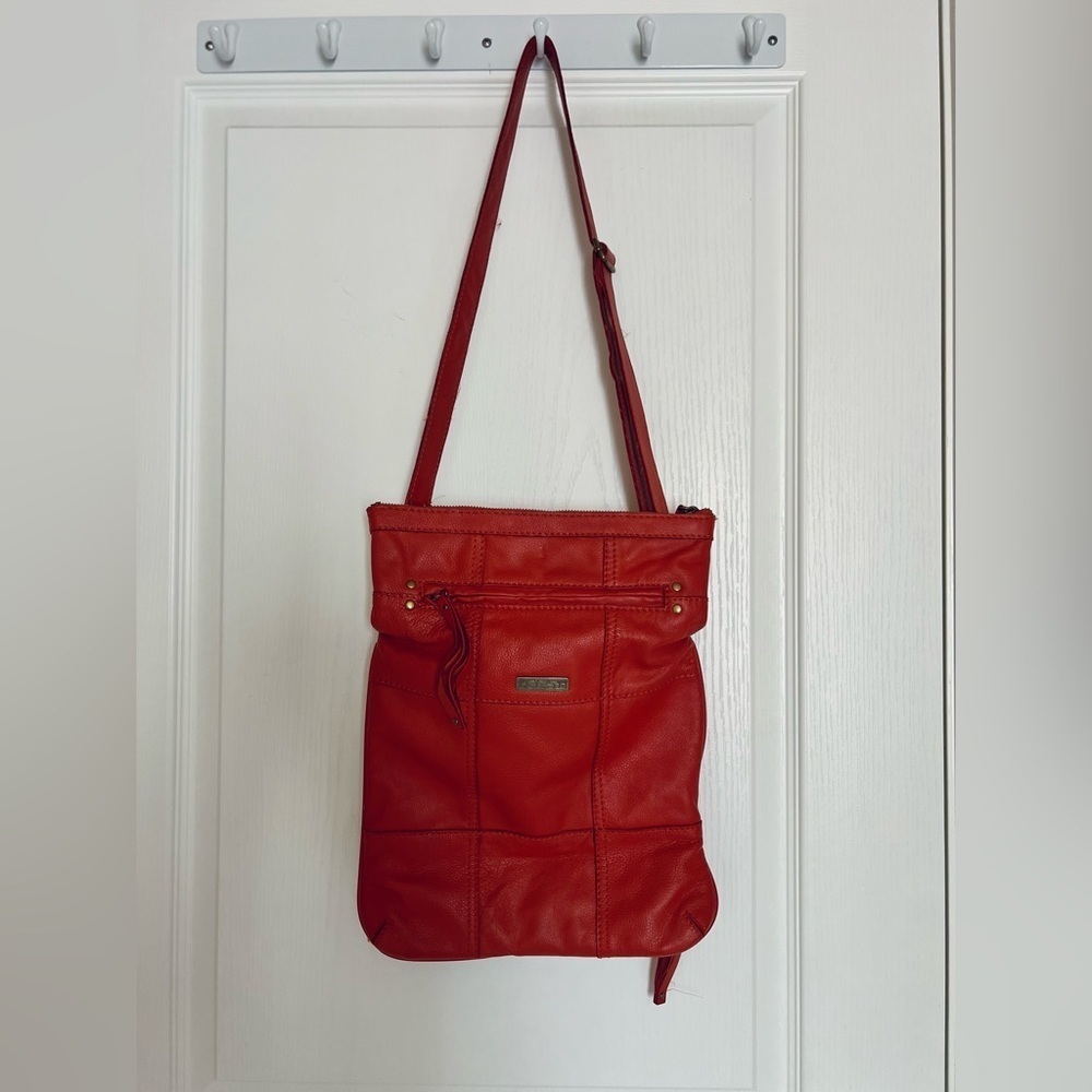 Joe's Jeans Retro Boho Burnt Orange Slouchy Crossbody Bag - Picture 8 of 12